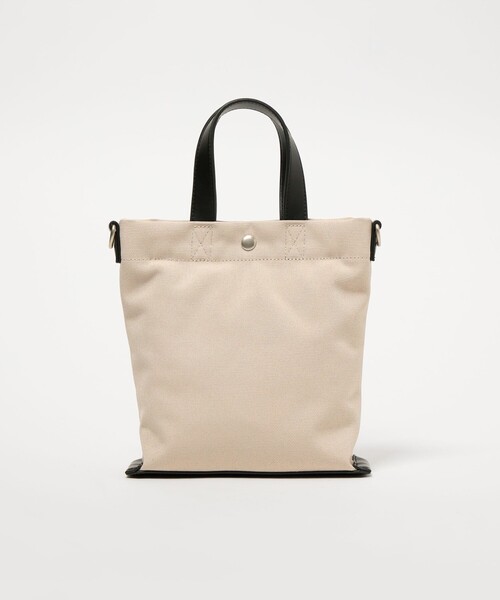 green label relaxing（グリーンレーベルリラクシング）の「GLR キャンバスライク 2WAY ミニ トートバッグ（ショルダーバッグ・メンズ・ブラック/ナチュラル・FREE）」の5枚目の写真