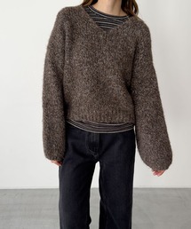 CANAL JEAN | El mar　ミックスVニット(ニット/セーター)