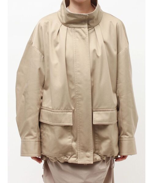 ELENDEEK（エレンディーク）の「チノスタンドタックフォルムコート（その他アウター・レディース・アイボリー/ベージュ・FREE）」の12枚目の写真