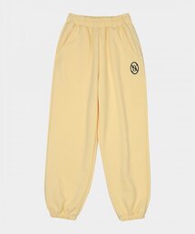 KISY logo jogger pants (pastel yellow)