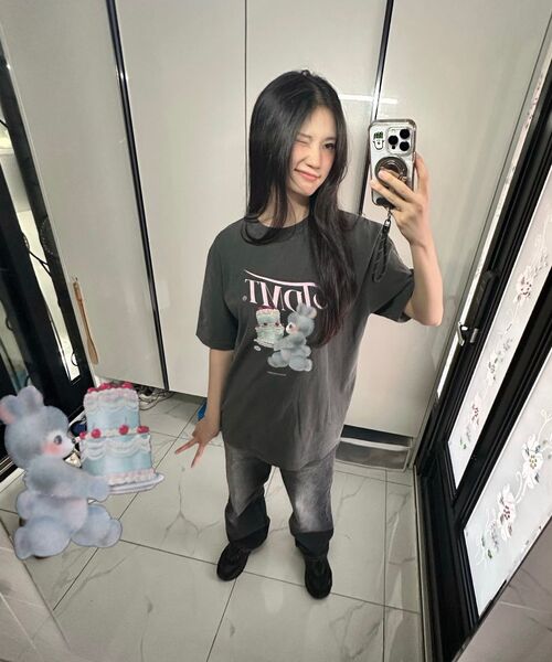 JINMANIA（ジンマニア）の「レディース ウォッシング ロング ワイド デニムパンツ (黒青)（デニムパンツ・レディース・その他・SMALL/MEDIUM/LARGE/X-LARGE/X-SMALL）」の19枚目の写真