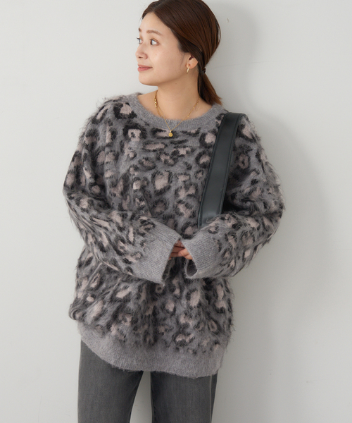 セール】レオパードシャギーニット（ニット/セーター）｜JOURNAL