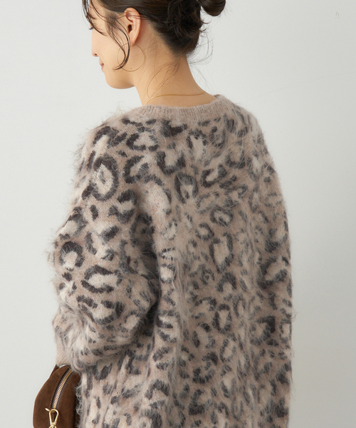 JOURNAL STANDARD（ジャーナルスタンダード）の「レオパードシャギーニット（ニット/セーター・レディース・ブラウン/チャコールグレー・FREE）」の14枚目の写真
