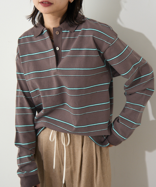 マルチボーダーポロシャツ（ポロシャツ）｜JOURNAL STANDARD
