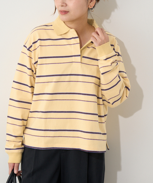 マルチボーダーポロシャツ（ポロシャツ）｜JOURNAL STANDARD