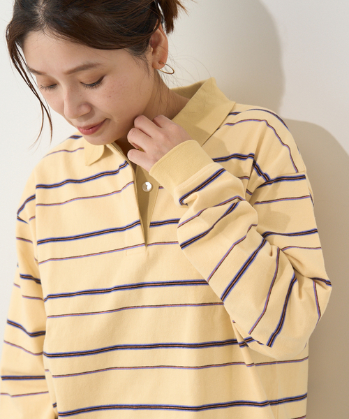 マルチボーダーポロシャツ（ポロシャツ）｜JOURNAL STANDARD