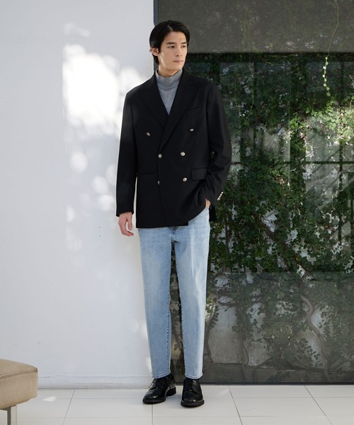 GLOBAL WORK（グローバルワーク）の「シルクブレンドニット/モックネックプルオーバー/Salon de GW/638790（ニット/セーター・メンズ・モカ/グレー/ブラック/ライトグリーン・SMALL/X-LARGE/LARGE/MEDIUM）」の16枚目の写真