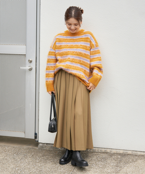 JOURNAL STANDARD(ジャーナルスタンダード)の「《追加2》プリーツロングスカート(スカート・レディース・ベージュ系その他/グレー・38/36)」の4枚目の写真
