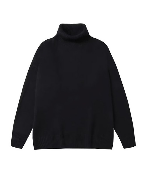 SBG(エスビー)の「SBG ルーズシルエット ハイネックニット(ニット/セーター・メンズ・ブラック/ホワイト・LARGE/MEDIUM)」の6枚目の写真
