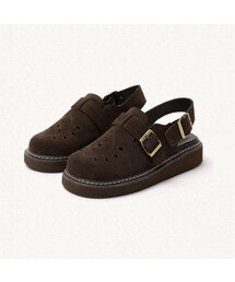 MAC MOC（マックモック）の「Le-ong レオン 天然牛革 ラウンドトゥ パンチング ミュール ローファー_4color 3color（その他シューズ）」