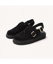 MAC MOC（マックモック）の「Le-ong レオン 天然牛革 ラウンドトゥ パンチング ミュール ローファー_4color 3color（その他シューズ）」