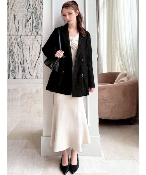 RESEXXY(リゼクシー)の「レースミディジャケット(テーラードジャケット・レディース・ブラック/ホワイト/ピンク・FREE)」の19枚目の写真