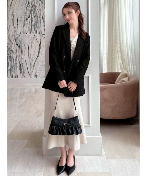 RESEXXY(リゼクシー)の「レースミディジャケット(テーラードジャケット・レディース・ブラック/ホワイト/ピンク・FREE)」の20枚目の写真