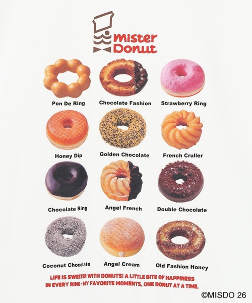 LEPSIM（レプシィム）の「【Mister Donut】フォトクルースウェット　627323（スウェット・レディース・ブラック/オフホワイト・FREE）」の22枚目の写真
