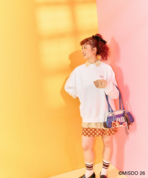 LEPSIM（レプシィム）の「【Mister Donut】フォトクルースウェット　627323（スウェット・レディース・ブラック/オフホワイト・FREE）」の7枚目の写真