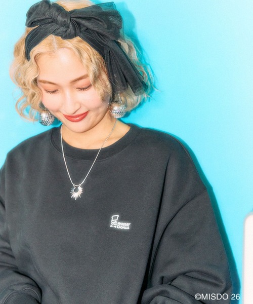 LEPSIM（レプシィム）の「【Mister Donut】フォトクルースウェット　627323（スウェット・レディース・ブラック/オフホワイト・FREE）」の11枚目の写真