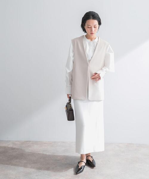 URBAN RESEARCH ROSSO WOMEN（アーバンリサーチ　ロッソ）の「ストレッチツイルジレ（ベスト・レディース・ブラック/ライトベージュ・FREE）」の20枚目の写真