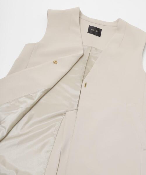 URBAN RESEARCH ROSSO WOMEN（アーバンリサーチ　ロッソ）の「ストレッチツイルジレ（ベスト・レディース・ブラック/ライトベージュ・FREE）」の17枚目の写真