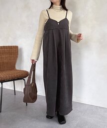 Thevon（ゼボン）の「Fスエードビスチェ風キャミワンピース（ワンピース）」