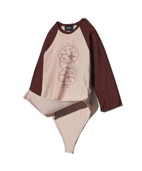 PIECEMAKER(ピースメーカー)の「3SC RAGLAN SUIT TEE (PINK)(Tシャツ/カットソー・レディース・その他・FREE)」の3枚目の写真