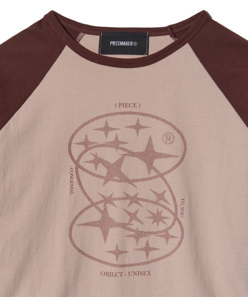 PIECEMAKER(ピースメーカー)の「3SC RAGLAN SUIT TEE (PINK)(Tシャツ/カットソー・レディース・その他・FREE)」の6枚目の写真
