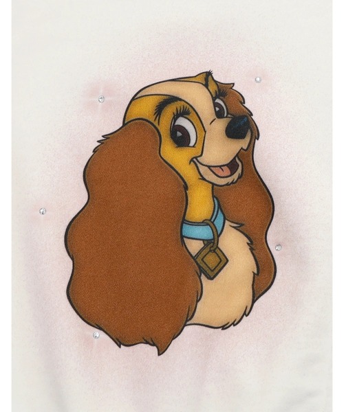 Little sunny bite（リトルサニーバイト）の「littlesunnybite/リトルサニーバイト/DISNEY lady&tramp zip hoodie（パーカー・レディース・ホワイト/ブラック・S/M）」の8枚目の写真