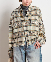 R13 | 【R13/アールサーティーン】Cropped Work Shirt(シャツ/ブラウス)