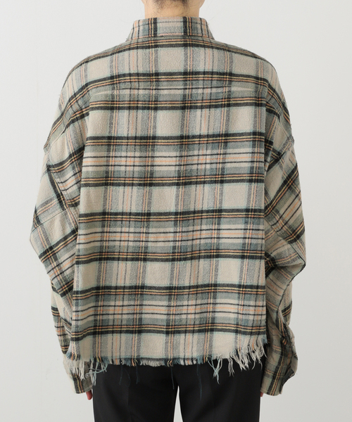 R13（アールサーティーン）の「【R13/アールサーティーン】Cropped Work Shirt（シャツ/ブラウス・レディース・ベージュ・FREE）」の10枚目の写真