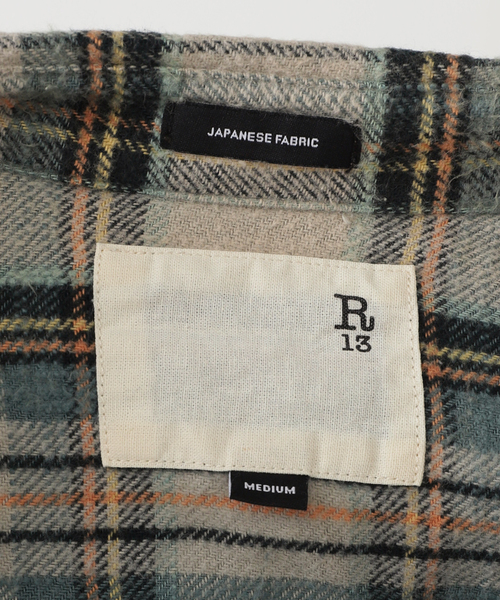 R13（アールサーティーン）の「【R13/アールサーティーン】Cropped Work Shirt（シャツ/ブラウス・レディース・ベージュ・FREE）」の14枚目の写真