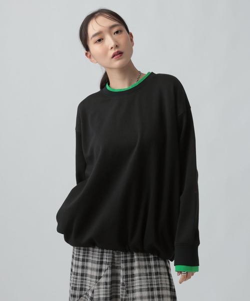 配色リブプルオーバー 639509（Tシャツ/カットソー）｜LEPSIM 