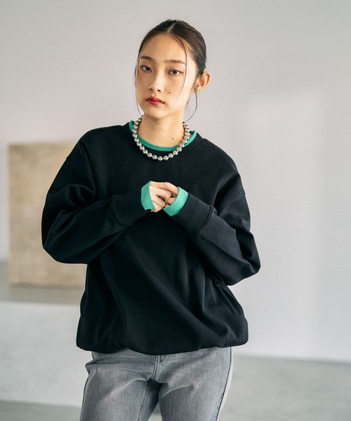 LEPSIM(レプシィム)の「配色リブプルオーバー 639509(Tシャツ/カットソー・レディース・ベージュ系その他/ブルー系その他/グレー/ブラック系その他・FREE)」の19枚目の写真