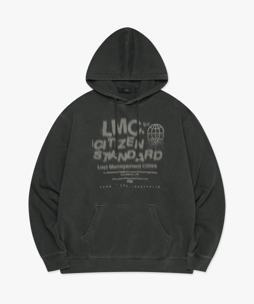 LMCの「OVERDYED CITIZEN STANDARD HOODIE charcoal(パーカー・レディース・その他・S/L/XL)」の3枚目の写真