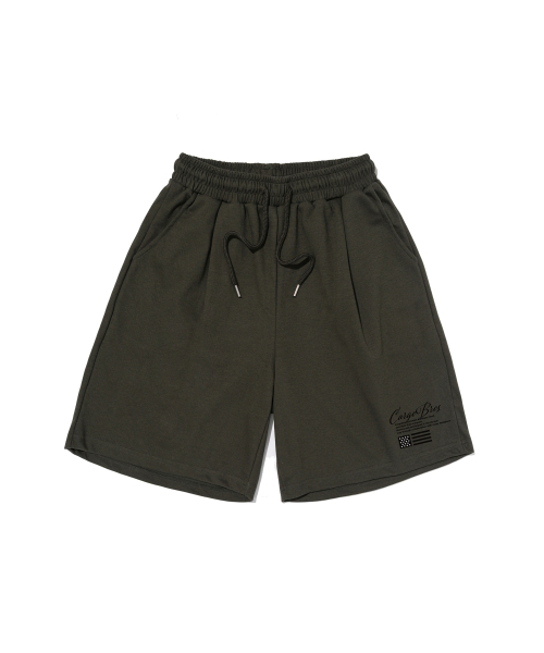 CARGOBROS(カーゴブロス)の「レタリングロゴショートパンツ(カーキ)(その他パンツ・メンズ・その他・M/L/XL)」の1枚目の写真