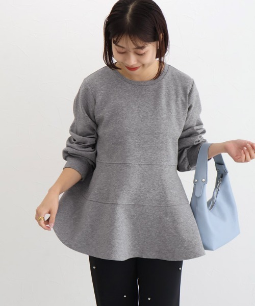 Pierrot(ピエロ)の「デザインダンボールスウェットプルオーバー Atype(スウェット・レディース・ネイビー/ブラック/杢グレー/オフホワイト・L/M/S)」の14枚目の写真