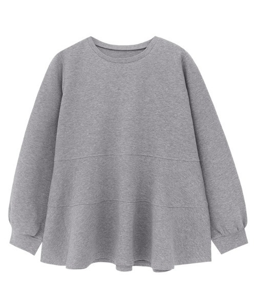 Pierrot(ピエロ)の「デザインダンボールスウェットプルオーバー Atype(スウェット・レディース・ネイビー/ブラック/杢グレー/オフホワイト・L/M/S)」の15枚目の写真