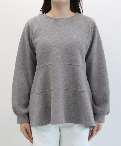 Pierrot(ピエロ)の「デザインダンボールスウェットプルオーバー Atype(スウェット・レディース・ネイビー/ブラック/杢グレー/オフホワイト・L/M/S)」の8枚目の写真