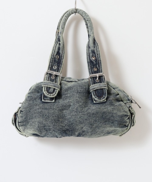 FUNALIVE(ファンアライブ)の「ABETTOR ヘビーオンス加工デニムデザインショルダー&ハンドBAG 2WAY(ハンドバッグ・レディース・インディゴブルー/ブラック・FREE)」の11枚目の写真