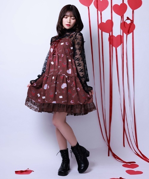 axes femme（アクシーズファム）の「バレンタインプリントチュニック