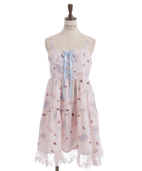 axes femme(アクシーズファム)の「バレンタインプリントチュニック(チュニック・レディース・ピンク/キナリ/ダークブラウン・FREE)」の11枚目の写真