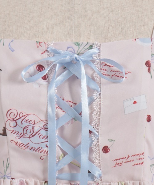 axes femme(アクシーズファム)の「バレンタインプリントチュニック(チュニック・レディース・ピンク/キナリ/ダークブラウン・FREE)」の16枚目の写真