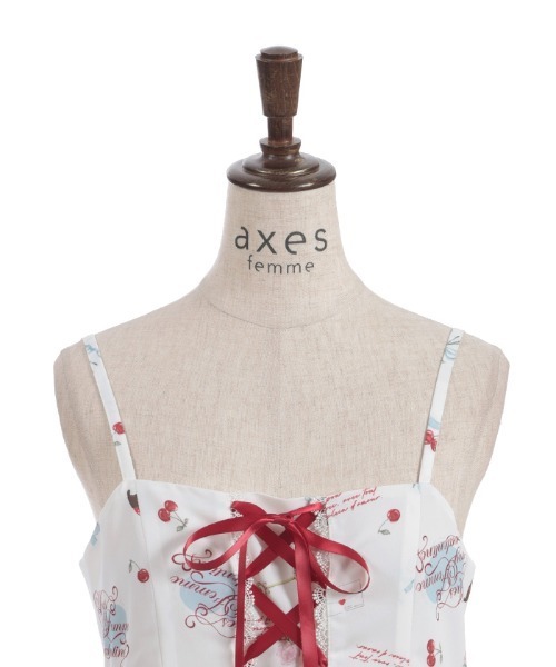 axes femme(アクシーズファム)の「バレンタインプリントチュニック(チュニック・レディース・ピンク/キナリ/ダークブラウン・FREE)」の17枚目の写真