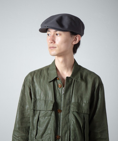 RACAL(ラカル)の「Semi-Wide Relax Fit Hunting / セミワイドリラックスフィットハンチング(ハンチング/ベレー帽・メンズ・ブラック/チャコールグレー・MEDIUM/LARGE)」の2枚目の写真