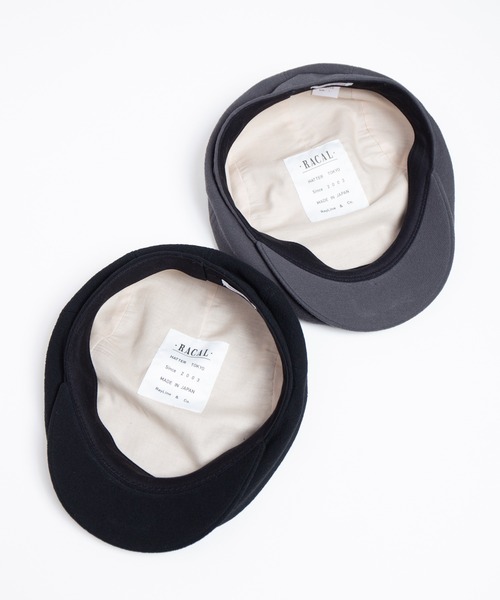 RACAL(ラカル)の「Semi-Wide Relax Fit Hunting / セミワイドリラックスフィットハンチング(ハンチング/ベレー帽・メンズ・ブラック/チャコールグレー・MEDIUM/LARGE)」の4枚目の写真