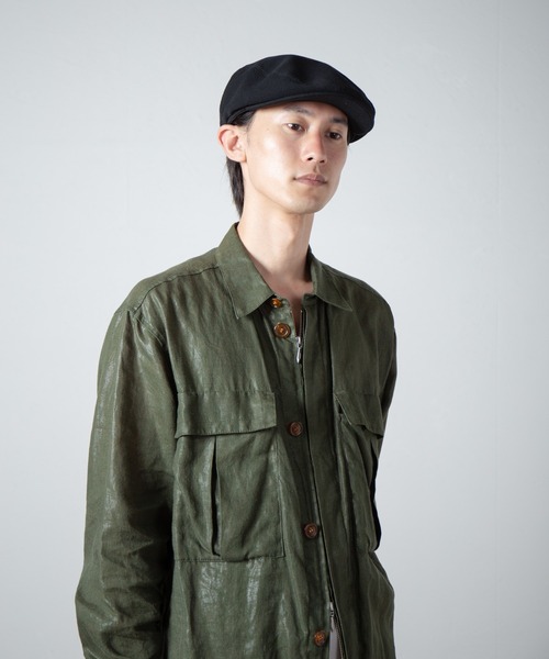 RACAL(ラカル)の「Semi-Wide Relax Fit Hunting / セミワイドリラックスフィットハンチング(ハンチング/ベレー帽・メンズ・ブラック/チャコールグレー・MEDIUM/LARGE)」の15枚目の写真