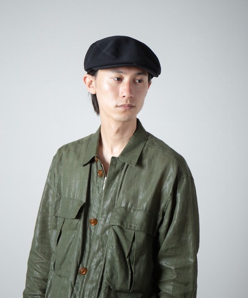 RACAL(ラカル)の「Semi-Wide Relax Fit Hunting / セミワイドリラックスフィットハンチング(ハンチング/ベレー帽・メンズ・ブラック/チャコールグレー・MEDIUM/LARGE)」の20枚目の写真