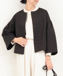 NOLLEY’S | ドットジャガードブルゾン(ブルゾン)