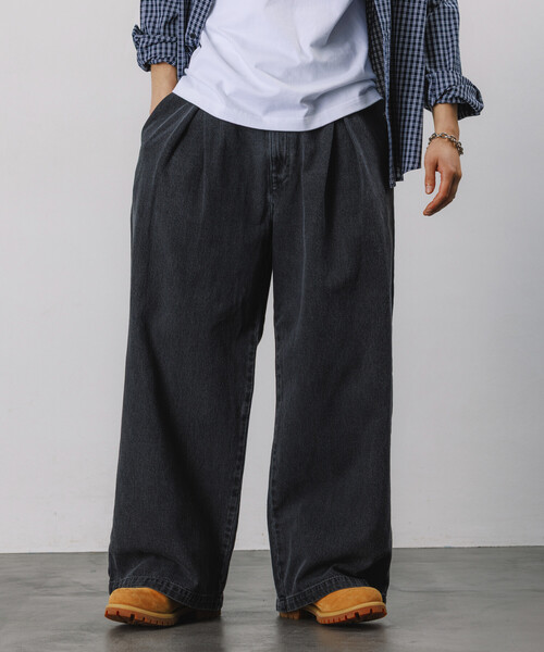 FREAK'S STORE(フリークスストア)の「限定展開 Dickies×FREAK'S STORE/ディッキーズ 別注 ワイドシルエット クロスタック ワークパンツ(チノパンツ・メンズ・ベージュ/インディゴブルー/ブラック/ブラック系その他・SMALL/MEDIUM/LARGE)」の17枚目の写真