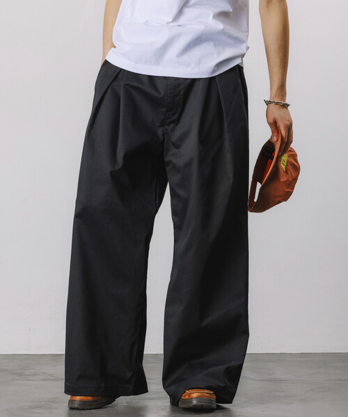 FREAK'S STORE(フリークスストア)の「限定展開 Dickies×FREAK'S STORE/ディッキーズ 別注 ワイドシルエット クロスタック ワークパンツ(チノパンツ・メンズ・ベージュ/インディゴブルー/ブラック/ブラック系その他・SMALL/MEDIUM/LARGE)」の20枚目の写真