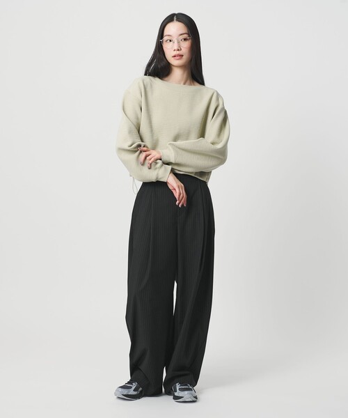 BEAUTY&YOUTH UNITEDARROWS タックカーブパンツ ブラック セール】タック カーブパンツ ウォッシャブル（その他パンツ