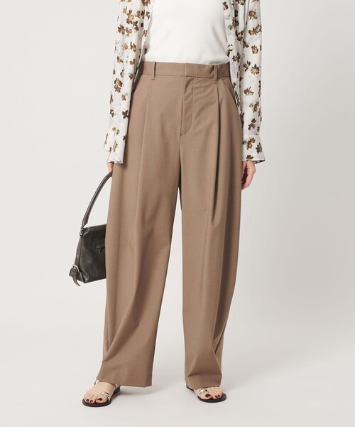 BEAUTY&YOUTH UNITED ARROWS(ビューティーアンドユースユナイテッドアローズ)の「タック カーブパンツ ウォッシャブル(その他パンツ・レディース・モカ/その他1/ダークグレー・XS/S/M)」の2枚目の写真